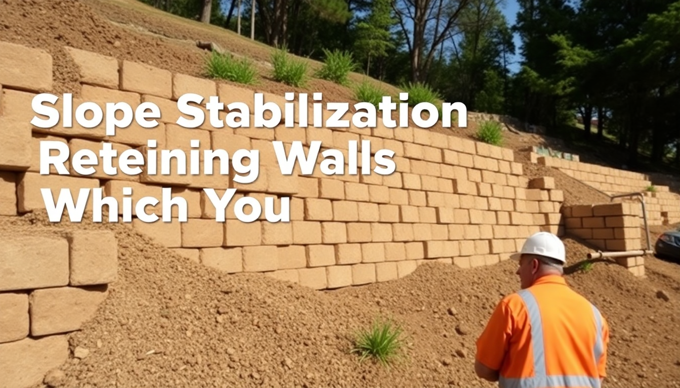 Slope Stabilization vs Retaining Walls: Which Do You Need?