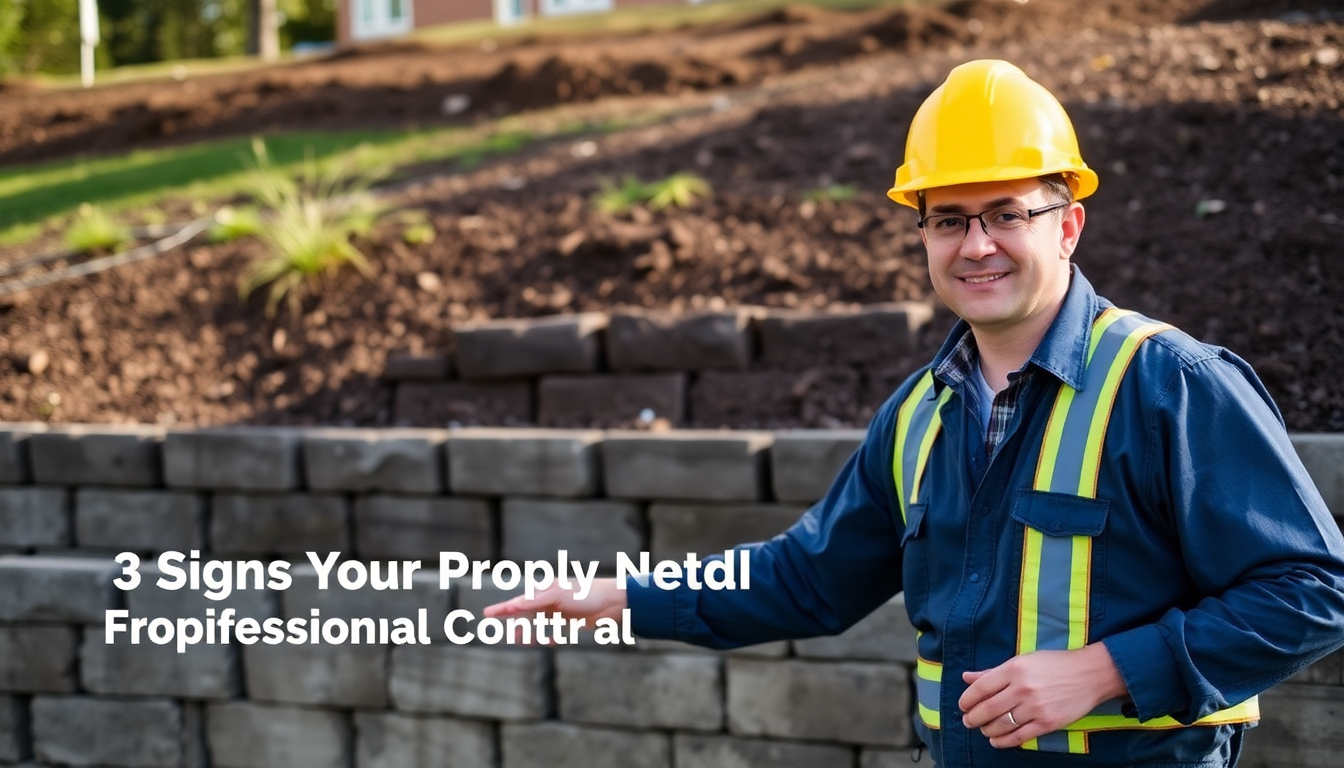 3 Signs Your Property Needs Professional Erosion Control